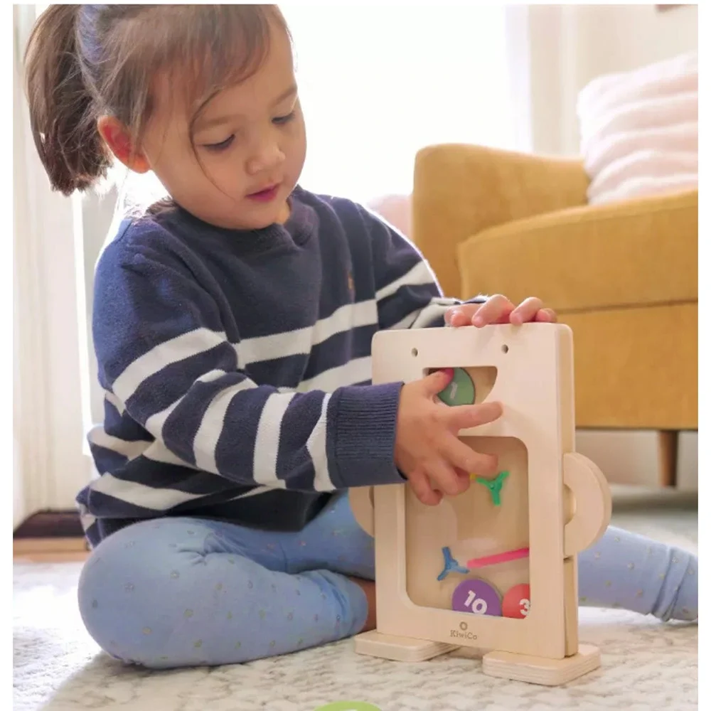 KiwiCo Number Play Wooden Toy Activity Play Center 24m+ - 18pc NWT